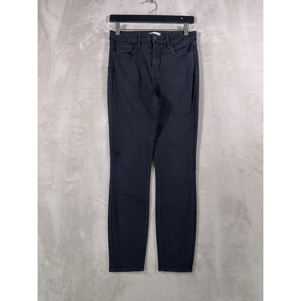 L'AGENCE Margot Jeans Womens‎ 28x26 Black Skinny Noir Denim Pants Stretch